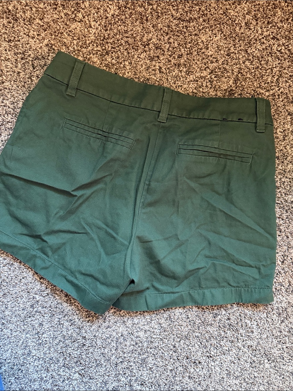 J. Crew Women's Forest Green Chino Bermuda Shorts - Picture 3 of 3